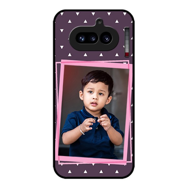 Nothing Phone 4A 5G Custom Glass Phone Case - Triangle Pattern Dotted Design Nothing Phone 4A 5G Custom Glass Phone Case - Triangle Pattern Dotted Design