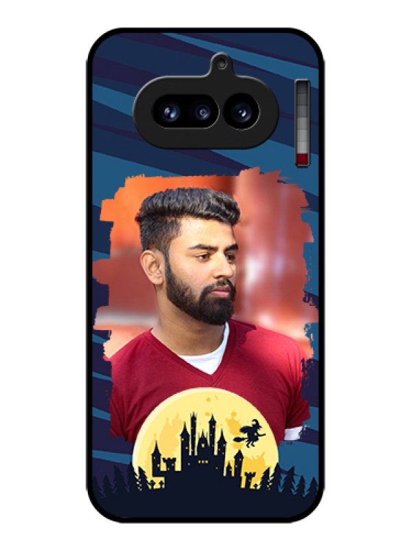 Custom Nothing Phone 4A 5G Custom Glass Phone Case - Halloween Witch Design