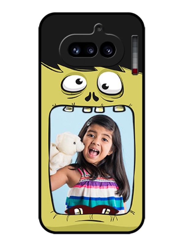 Custom Nothing Phone 4A 5G Custom Glass Phone Case - Cartoon Monster Back Case Design