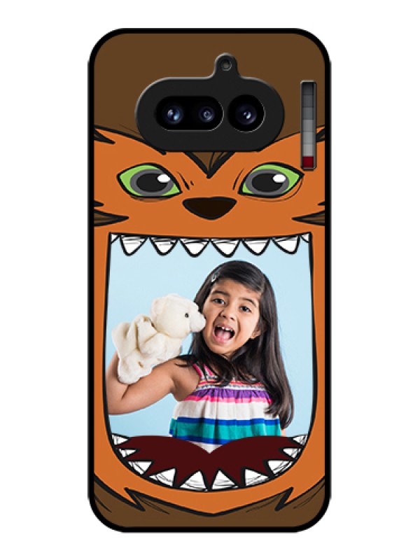 Custom Nothing Phone 4A 5G Custom Glass Phone Case - Owl Monster Back Case Design