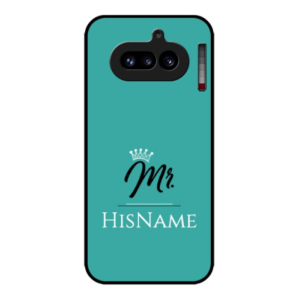 Nothing Phone 4A 5G Custom Glass Phone Case - Mr With Name Design