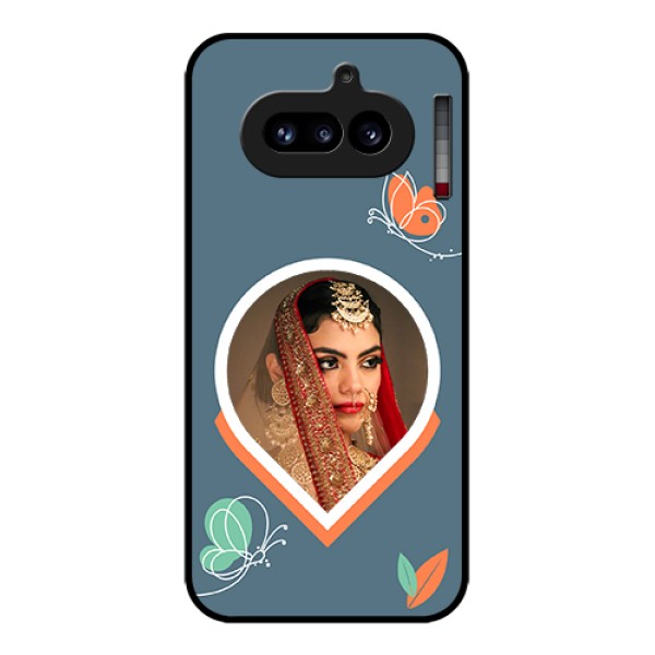 Nothing Phone 4A 5G Custom Glass Phone Case - Droplet Butterflies Design Nothing Phone 4A 5G Custom Glass Phone Case - Droplet Butterflies Design