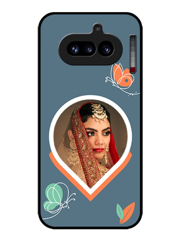 Custom Nothing Phone 4A 5G Custom Glass Phone Case - Droplet Butterflies Design
