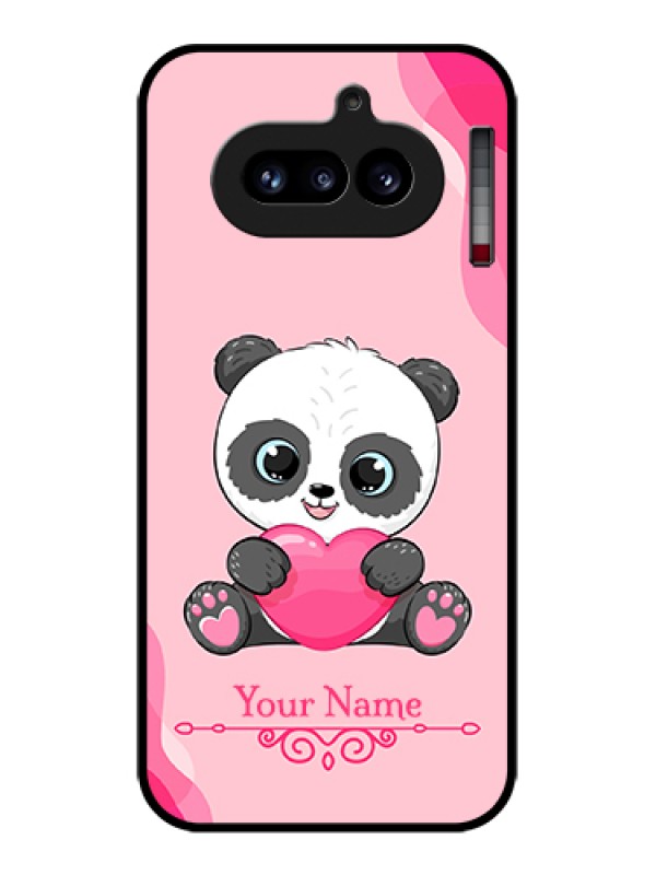 Custom Nothing Phone 4A 5G Custom Glass Phone Case - Cute Panda Design