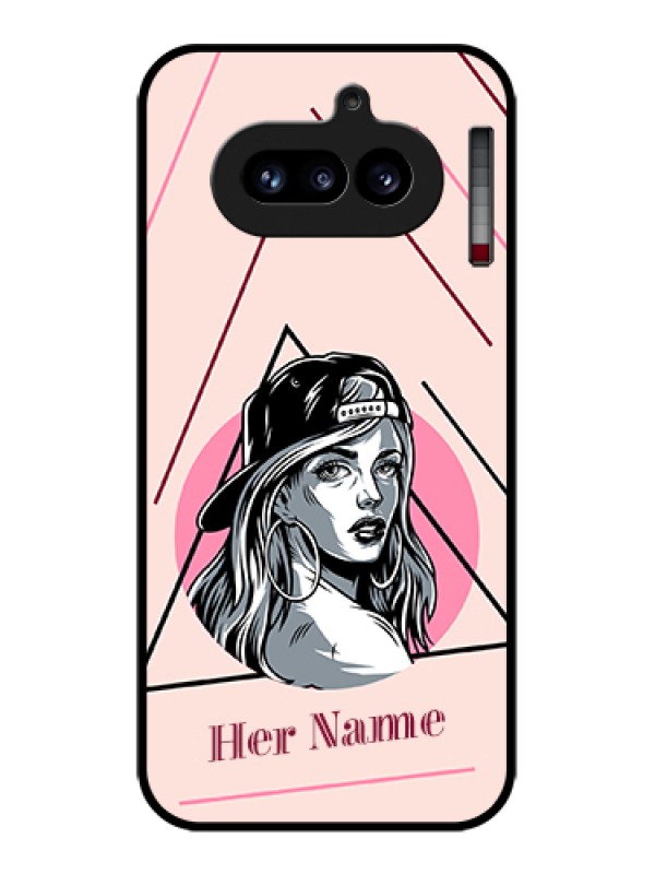 Custom Nothing Phone 4A 5G Custom Glass Phone Case - Rockstar Girl Design
