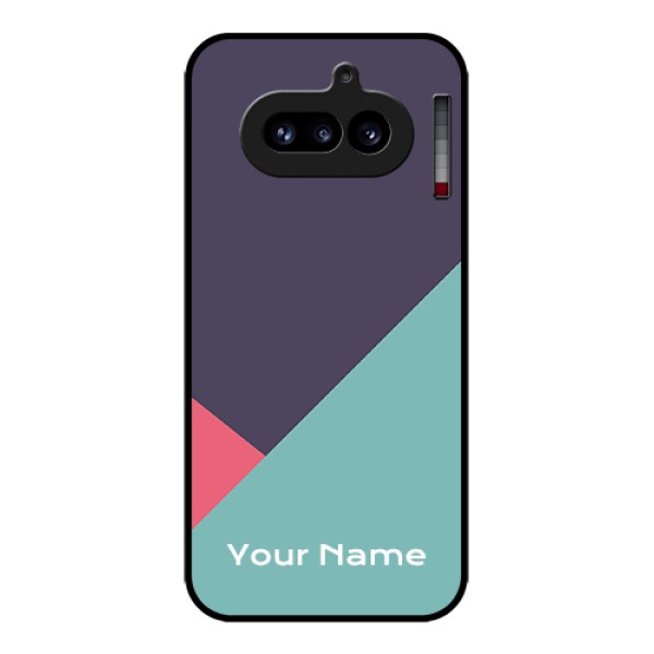 Nothing Phone 4A 5G Custom Glass Phone Case - Tri Color Abstract Design Nothing Phone 4A 5G Custom Glass Phone Case - Tri Color Abstract Design