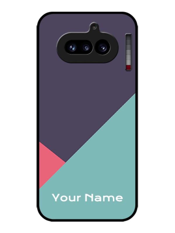 Custom Nothing Phone 4A 5G Custom Glass Phone Case - Tri Color Abstract Design
