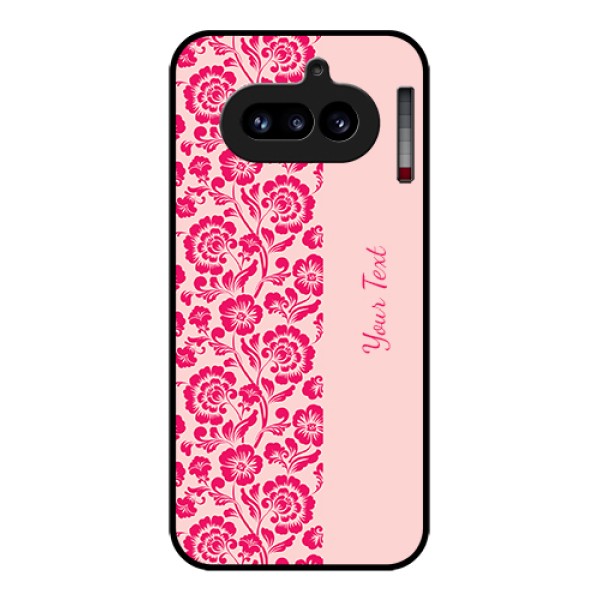 Nothing Phone 4A 5G Custom Glass Phone Case - Attractive Floral Pattern Design