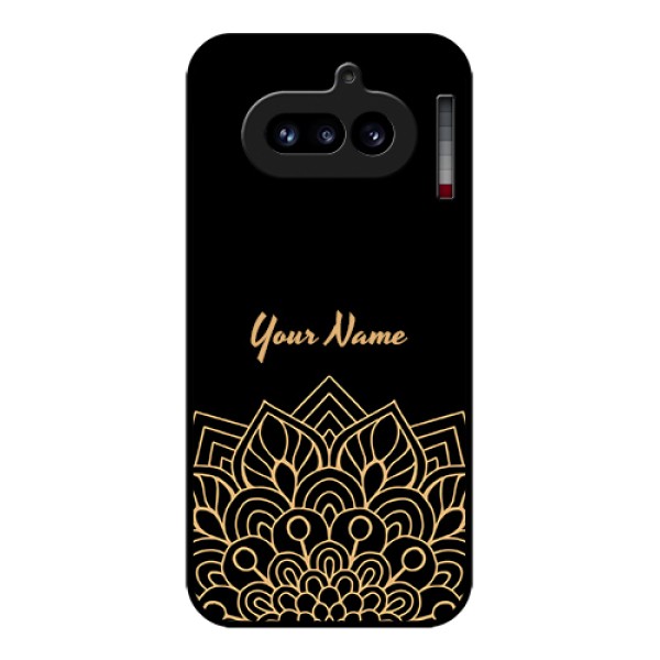 Nothing Phone 4A 5G Custom Glass Phone Case - Golden Mandala Design Nothing Phone 4A 5G Custom Glass Phone Case - Golden Mandala Design