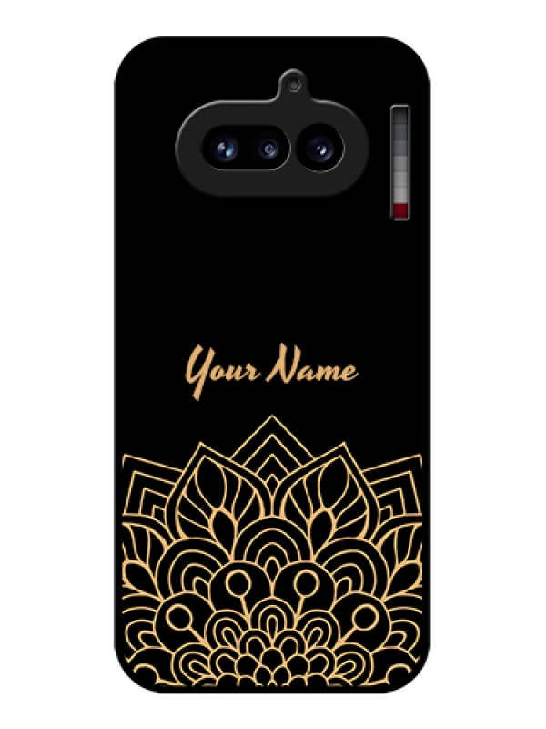 Custom Nothing Phone 4A 5G Custom Glass Phone Case - Golden Mandala Design