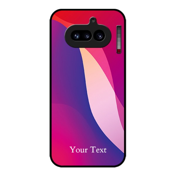 Nothing Phone 4A 5G Custom Glass Phone Case - Digital Abstract Overlap Design Nothing Phone 4A 5G Custom Glass Phone Case - Digital Abstract Overlap Design