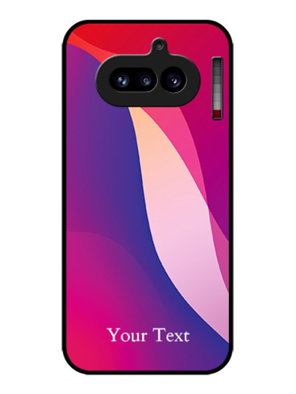 Custom Nothing Phone 4A 5G Custom Glass Phone Case - Digital Abstract Overlap Design