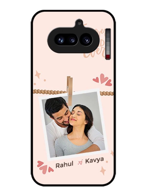 Custom Nothing Phone 4A 5G Custom Glass Phone Case - Forever And Ever Love Design