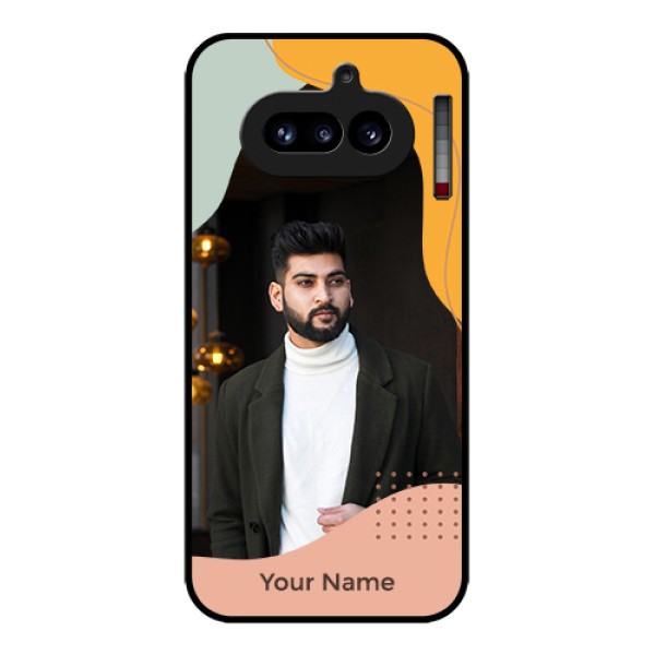 Nothing Phone 4A 5G Custom Glass Phone Case - Tri - Coloured Overlay Design Nothing Phone 4A 5G Custom Glass Phone Case - Tri - Coloured Overlay Design