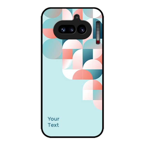 Nothing Phone 4A 5G Custom Glass Phone Case - Stylish Semi - Circle Pattern Design Nothing Phone 4A 5G Custom Glass Phone Case - Stylish Semi - Circle Pattern Design