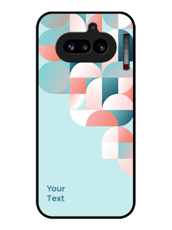Custom Nothing Phone 4A 5G Custom Glass Phone Case - Stylish Semi - Circle Pattern Design
