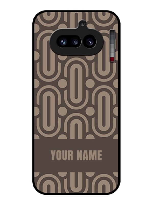 Custom Nothing Phone 4A 5G Custom Glass Phone Case - Captivating Zero Pattern Design