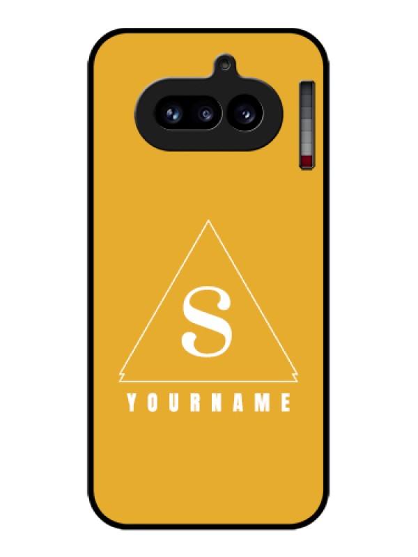 Custom Nothing Phone 4A 5G Custom Glass Phone Case - Simple Triangle Design