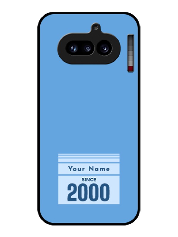 Custom Nothing Phone 4A 5G Custom Glass Phone Case - Custom Year Of Birth Design