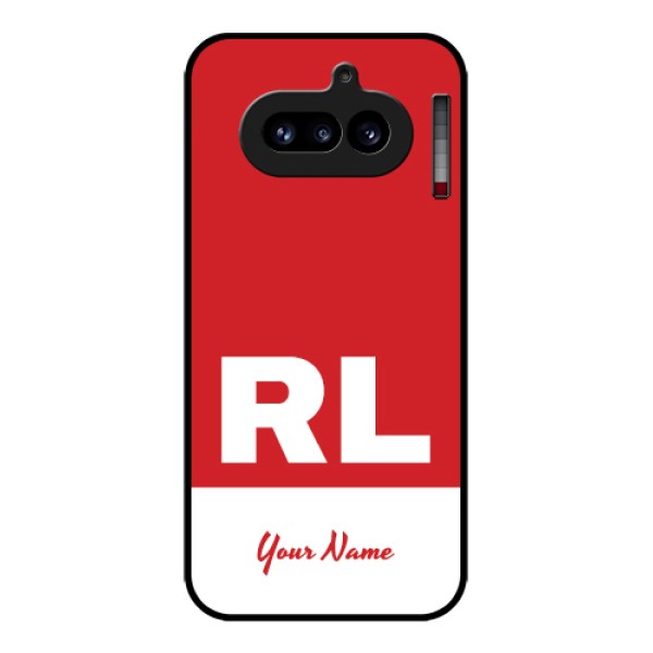 Nothing Phone 4A 5G Custom Glass Phone Case - Dual Tone Custom Text Design Nothing Phone 4A 5G Custom Glass Phone Case - Dual Tone Custom Text Design