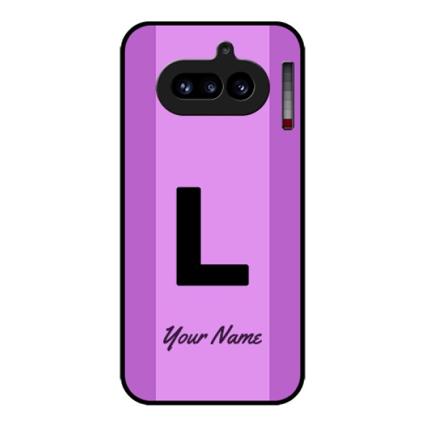 Nothing Phone 4A 5G Custom Glass Phone Case - Tricolor Custom Text Design Nothing Phone 4A 5G Custom Glass Phone Case - Tricolor Custom Text Design