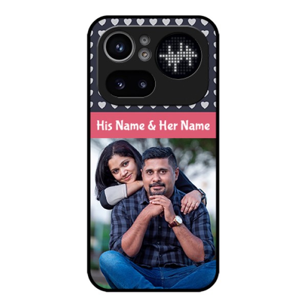 Nothing Phone 4A Pro 5G Custom Glass Phone Case - Love Symbols Design