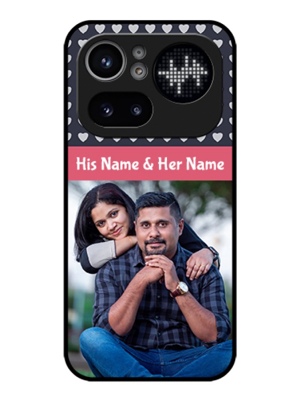 Custom Nothing Phone 4A Pro 5G Custom Glass Phone Case - Love Symbols Design