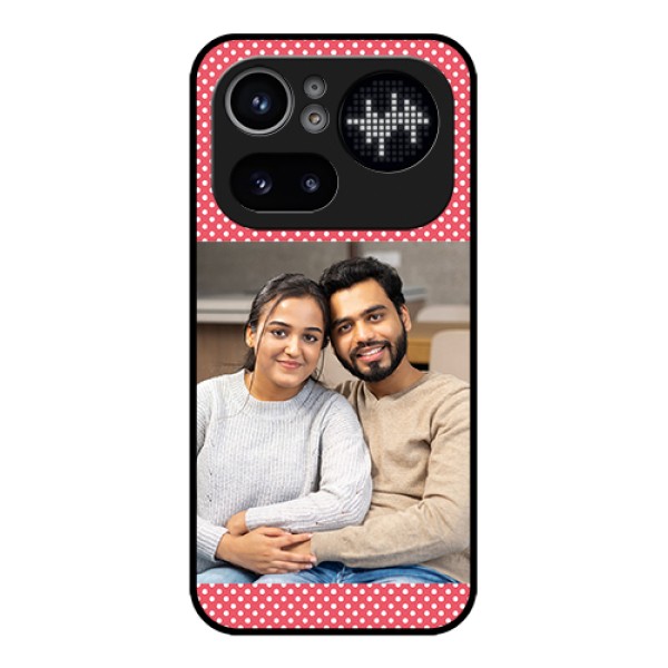 Nothing Phone 4A Pro 5G Custom Glass Phone Case - White Dotted Design
