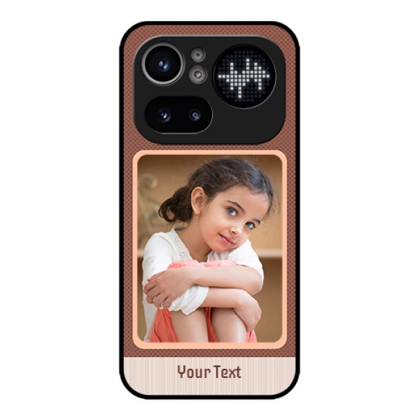 Nothing Phone 4A Pro 5G Custom Glass Phone Case - Simple Pic Upload Design