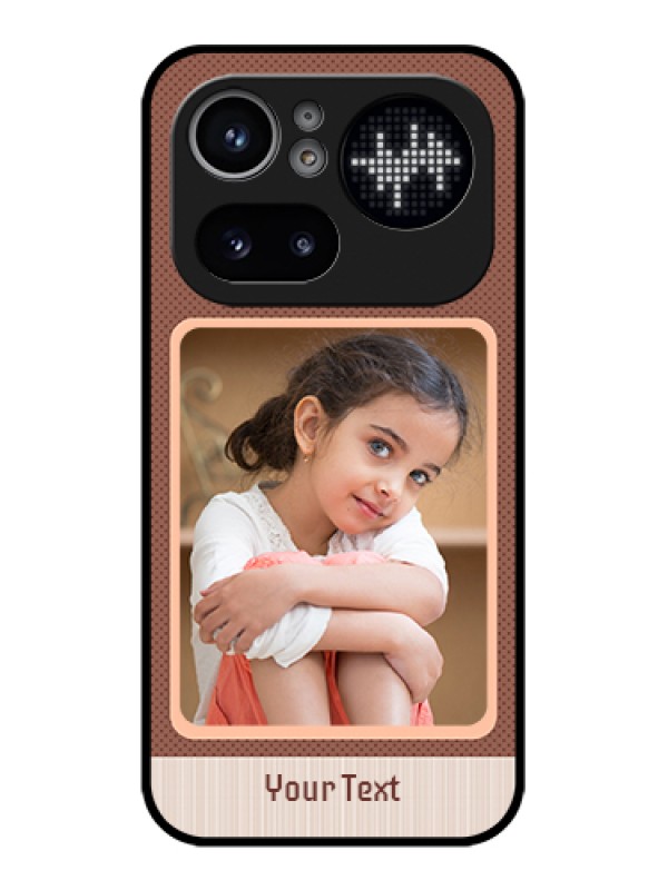 Custom Nothing Phone 4A Pro 5G Custom Glass Phone Case - Simple Pic Upload Design