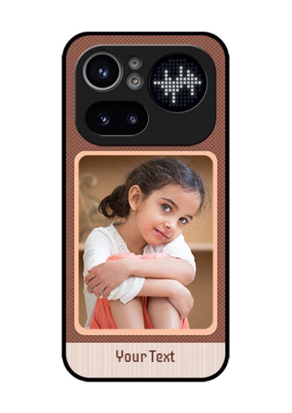 Nothing Phone 4A Pro 5G Custom Glass Phone Case - Simple Pic Upload Design