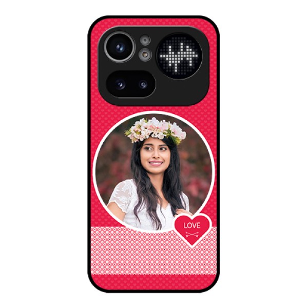 Nothing Phone 4A Pro 5G Custom Glass Phone Case - Pink Color Pattern Design Nothing Phone 4A Pro 5G Custom Glass Phone Case - Pink Color Pattern Design