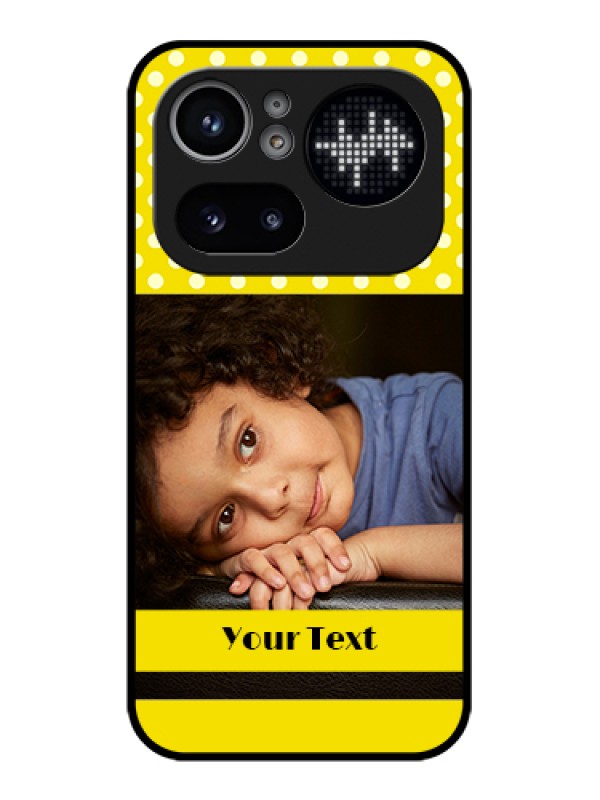 Custom Nothing Phone 4A Pro 5G Custom Glass Phone Case - Bright Yellow Case Design
