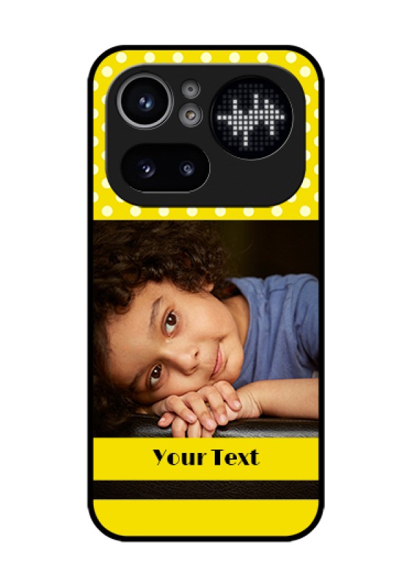Nothing Phone 4A Pro 5G Custom Glass Phone Case - Bright Yellow Case Design