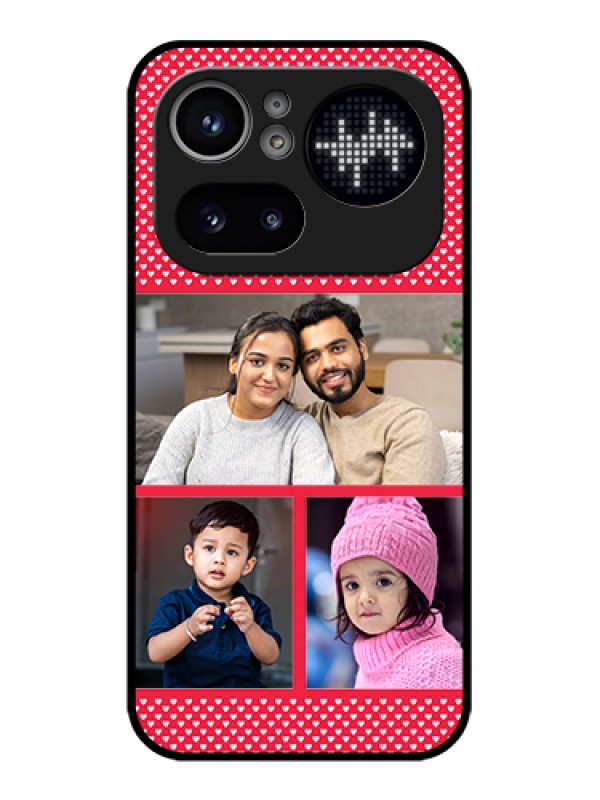Custom Nothing Phone 4A Pro 5G Custom Glass Phone Case - Bulk Photo Upload Design