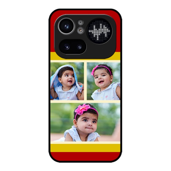 Nothing Phone 4A Pro 5G Custom Glass Phone Case - Multiple Pic Upload Design Nothing Phone 4A Pro 5G Custom Glass Phone Case - Multiple Pic Upload Design