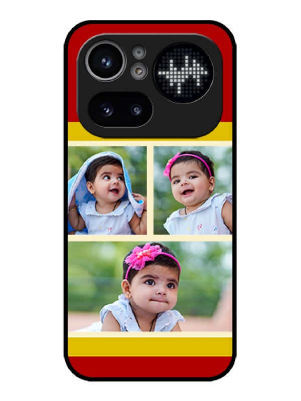 Custom Nothing Phone 4A Pro 5G Custom Glass Phone Case - Multiple Pic Upload Design