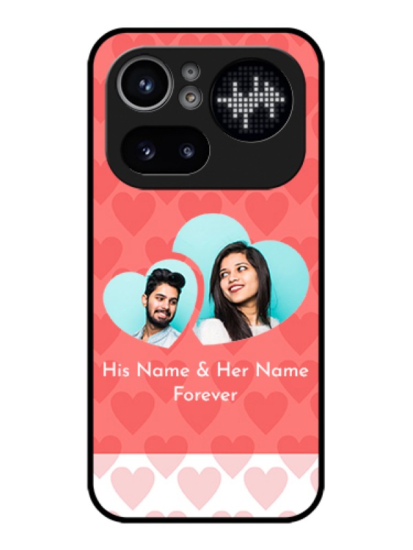 Custom Nothing Phone 4A Pro 5G Custom Glass Phone Case - Couple Pic Upload Design