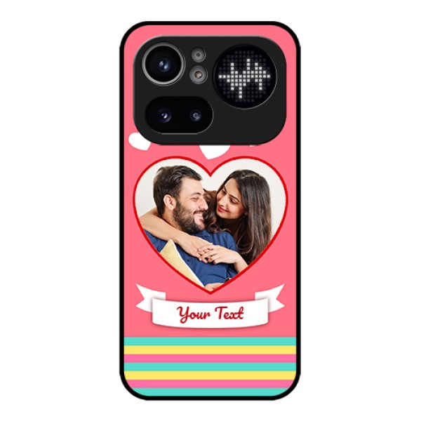 Nothing Phone 4A Pro 5G Custom Glass Phone Case - Love Shapes Doodle Design