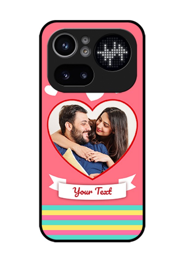 Nothing Phone 4A Pro 5G Custom Glass Phone Case - Love Shapes Doodle Design