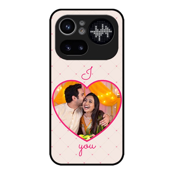 Nothing Phone 4A Pro 5G Custom Glass Phone Case - Heart Shape Design