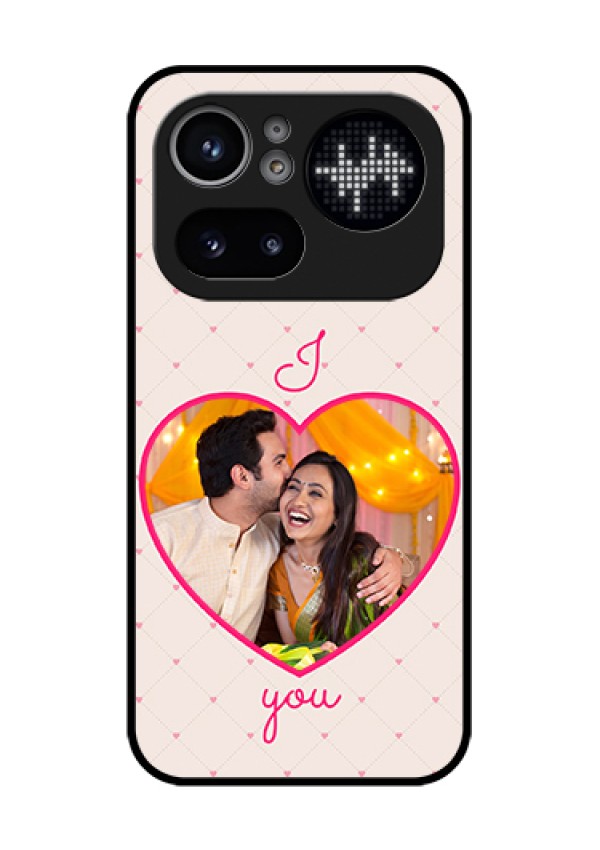 Nothing Phone 4A Pro 5G Custom Glass Phone Case - Heart Shape Design