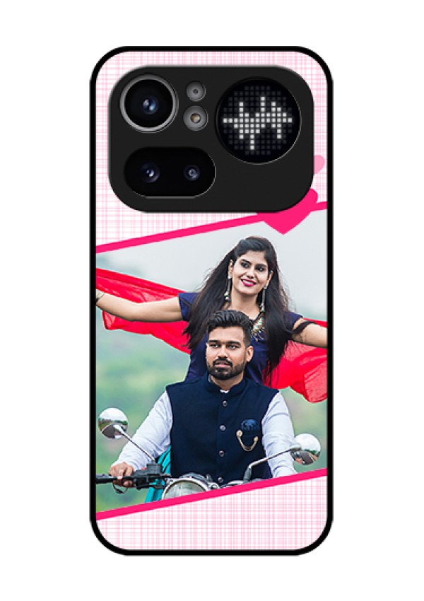 Nothing Phone 4A Pro 5G Custom Glass Phone Case - Love Shape Heart Design