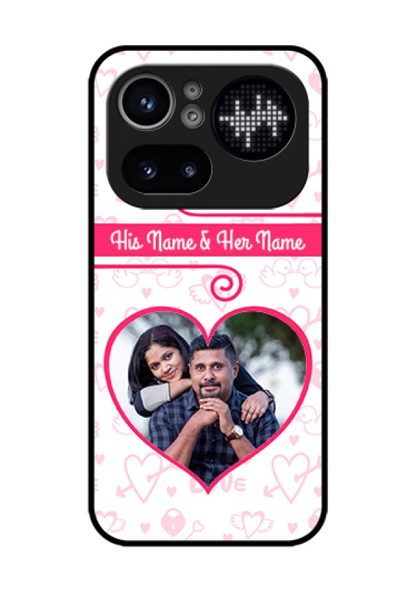Nothing Phone 4A Pro 5G Custom Glass Phone Case - Heart Shape Love Design