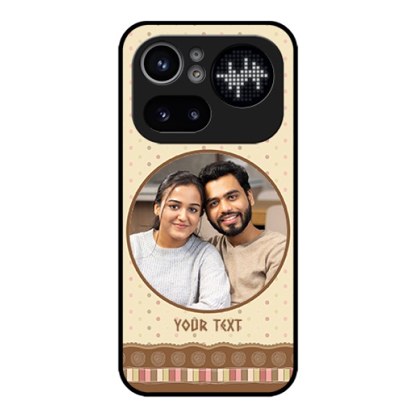 Nothing Phone 4A Pro 5G Custom Glass Phone Case - Brown Dotted Mobile Case Design Nothing Phone 4A Pro 5G Custom Glass Phone Case - Brown Dotted Mobile Case Design