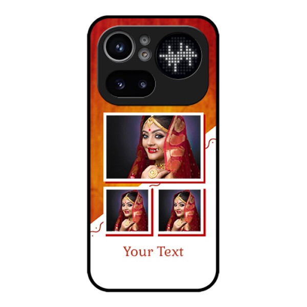 Nothing Phone 4A Pro 5G Custom Glass Phone Case - Wedding Memories Design