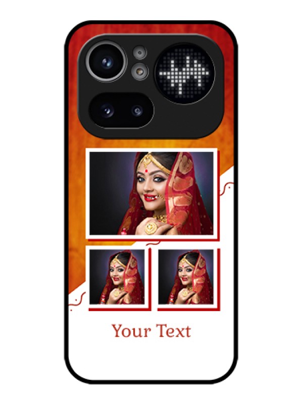 Custom Nothing Phone 4A Pro 5G Custom Glass Phone Case - Wedding Memories Design