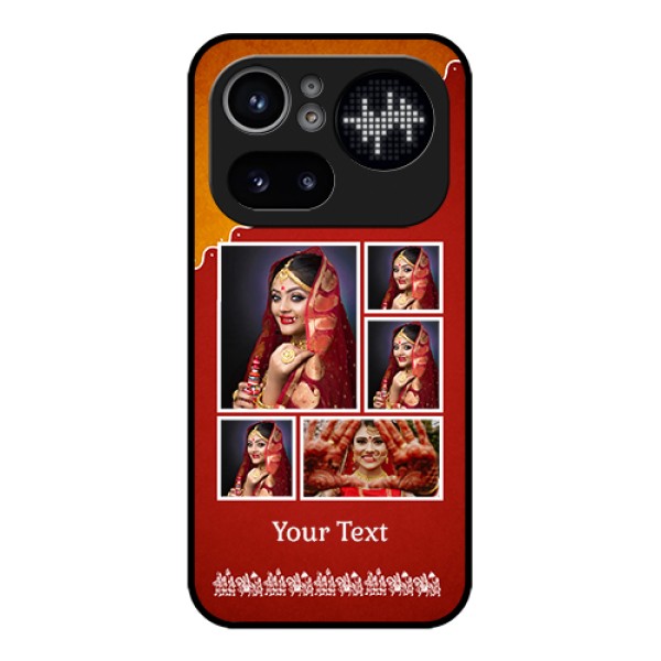 Nothing Phone 4A Pro 5G Custom Glass Phone Case - Wedding Pic Upload Design