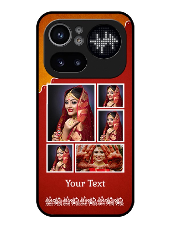 Custom Nothing Phone 4A Pro 5G Custom Glass Phone Case - Wedding Pic Upload Design