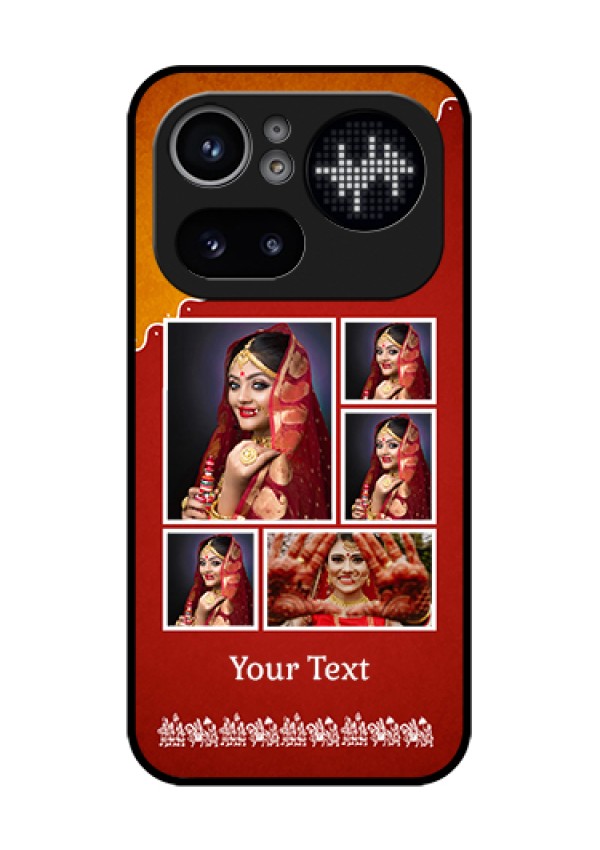 Nothing Phone 4A Pro 5G Custom Glass Phone Case - Wedding Pic Upload Design